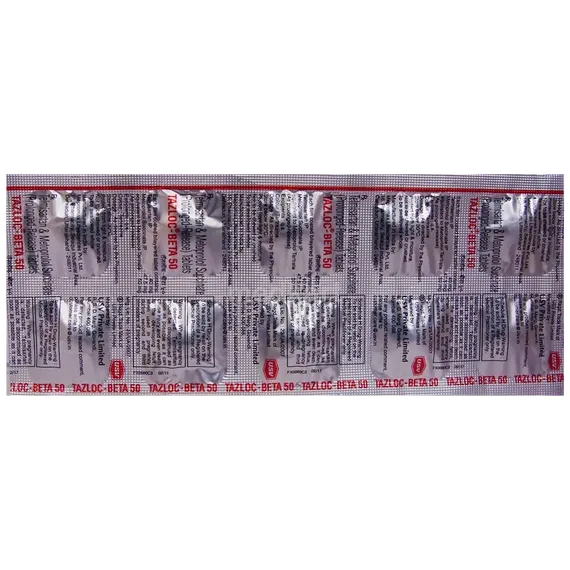 tazloc beta 50mg tablet 10's